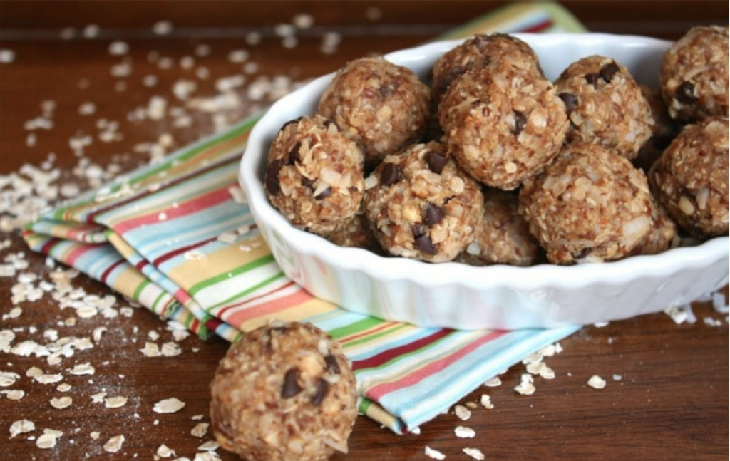 quick, healthy peanut butter bites